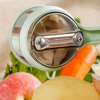 Upgraded Multi-Function Kitchen Fruit Peeler with Storage Case