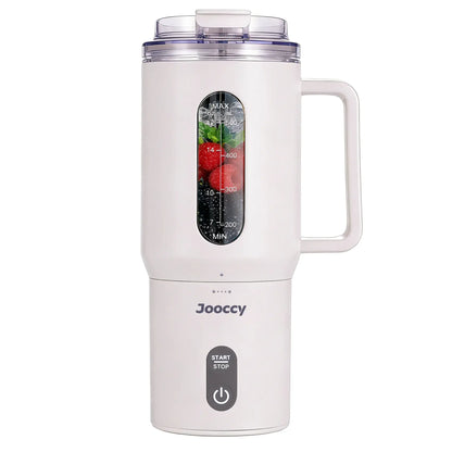 Smart Compact Portable Blender - 18oz Multi-Function Juicer with USB Rechargeable Ice Crushing Capability for Smoothies and Frozen Fruits, Ideal for Home and Gym Use