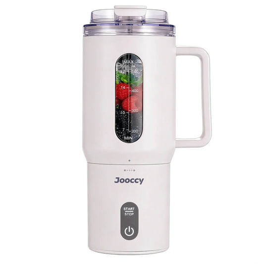 Smart Compact Portable Blender - 18oz Multi-Function Juicer with USB Rechargeable Ice Crushing Capability for Smoothies and Frozen Fruits, Ideal for Home and Gym Use