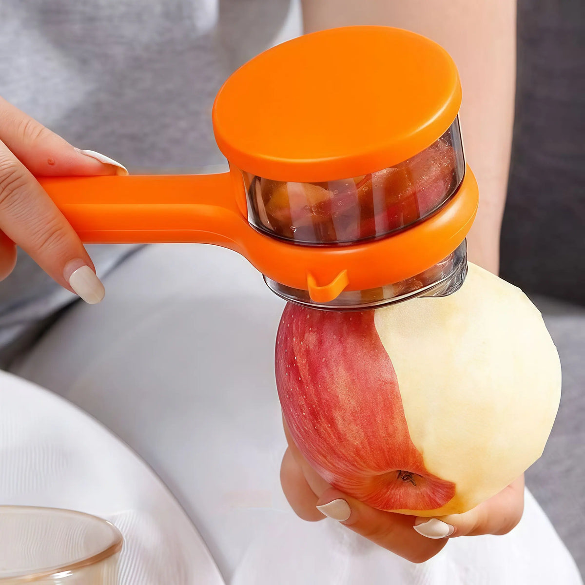 Upgraded Multi-Function Kitchen Fruit Peeler with Storage Case
