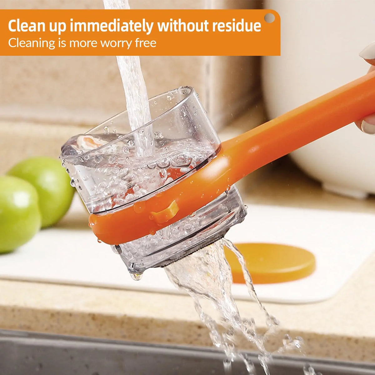 Ergonomic Stainless Steel Vegetable Peeler with Storage Box and Non-Slip Handle for Fruits and Vegetables (Orange)
