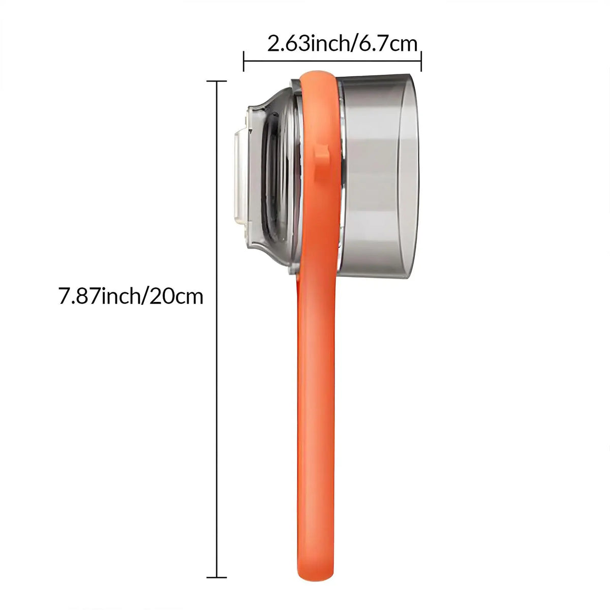 Ergonomic Stainless Steel Vegetable Peeler with Storage Box and Non-Slip Handle for Fruits and Vegetables (Orange)