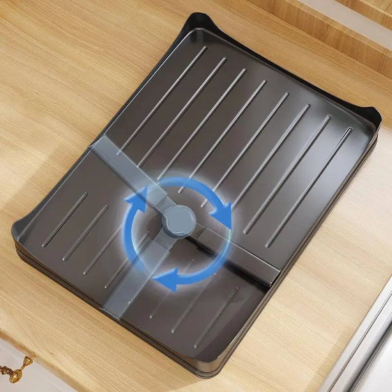Indoor Recreation 2-Tier Adjustable Over-Sink Expandable Kitchen Dish Drying Rack - 360° Drain, Kitchen Organizer, Dish Storage, Organiser, Storage Holder, Efficient Home Supplies Drying Solution