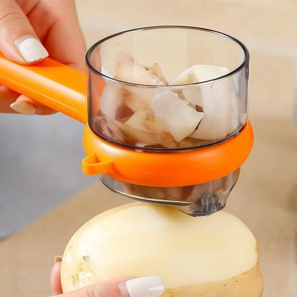 Upgraded Multi-Function Kitchen Fruit Peeler with Storage Case